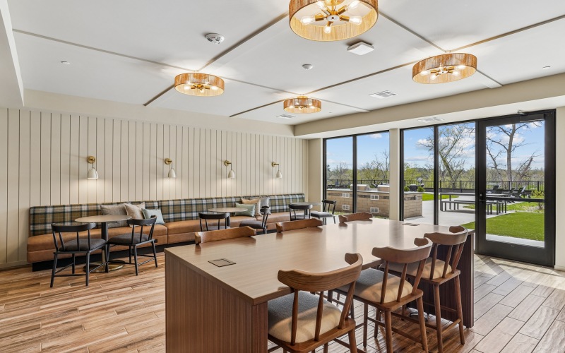 Modern Clubhouse Lounge
